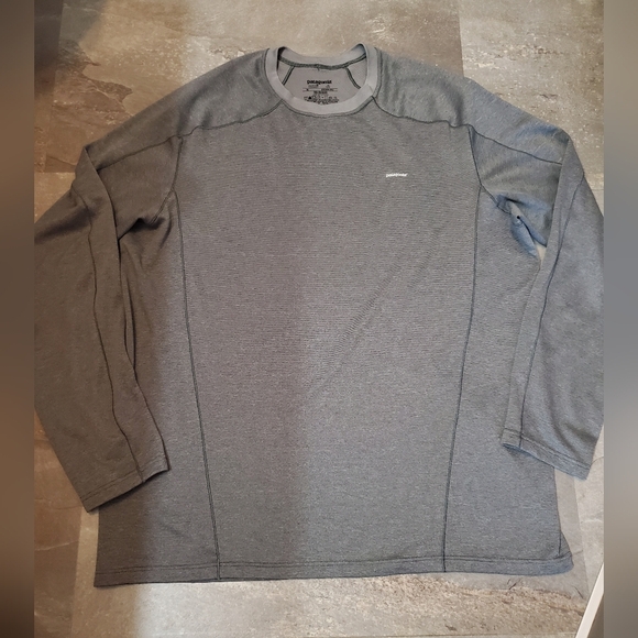 Patagonia Men Capilene 3 Midweight. Long Sleeves. 2 Shades Of Grey. XL. - Picture 1 of 7